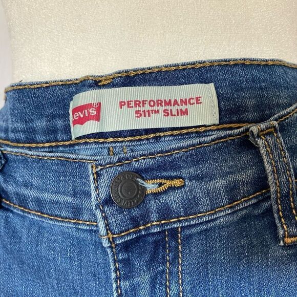 Levi's 511 Slim Performance Boys 18 Regular Straight Leg Jeans - Picture 4 of 7